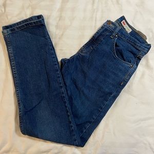 Mens Wrangler slim straight jeans
